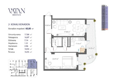 Vatan Residence - Планировка - Yangi Binolar